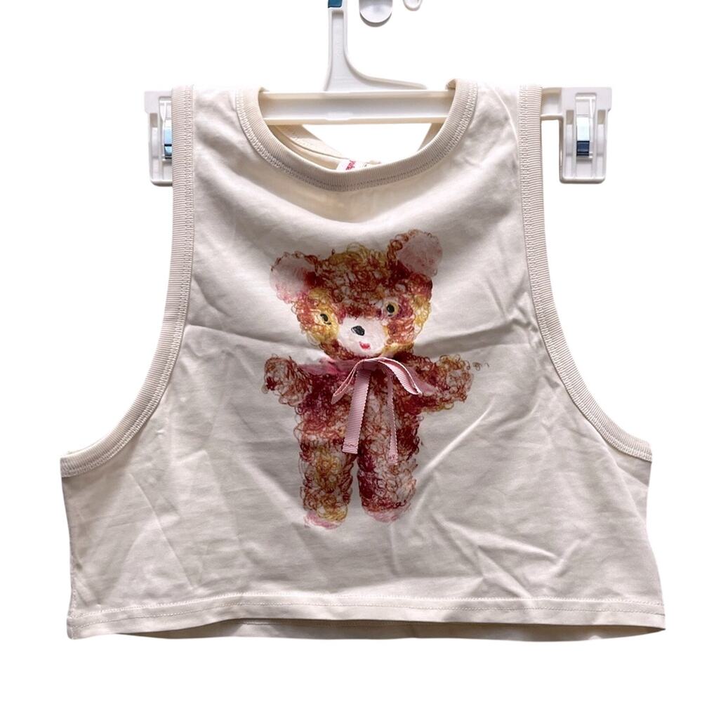 Yuhan Wang Teddy Bear Tank Top L Balletcore, Romantic Coquette Girlie - Picture 2 of 8